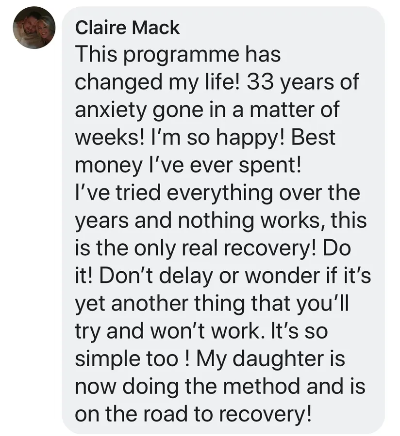 Linden Method testimonial screenshot 11