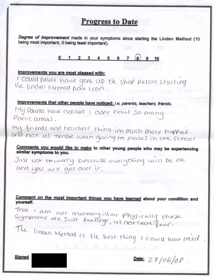 Linden Method testimonial screenshot 18