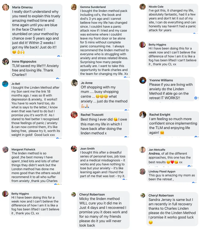 Linden Method testimonial screenshot 44