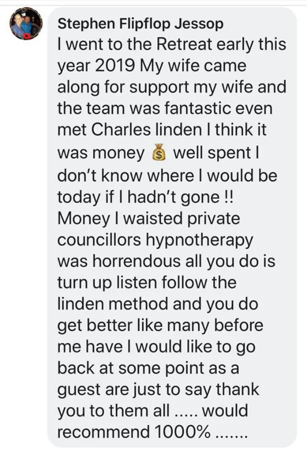 Linden Method testimonial screenshot 10